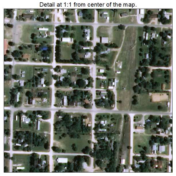 Longdale, Oklahoma aerial imagery detail