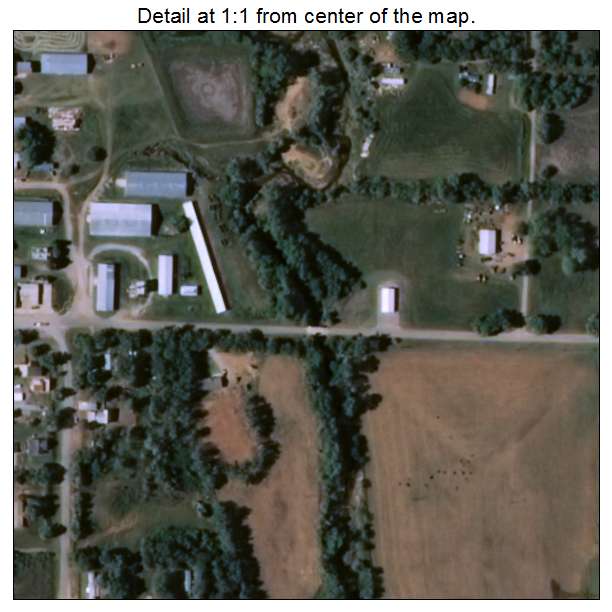 Lookeba, Oklahoma aerial imagery detail
