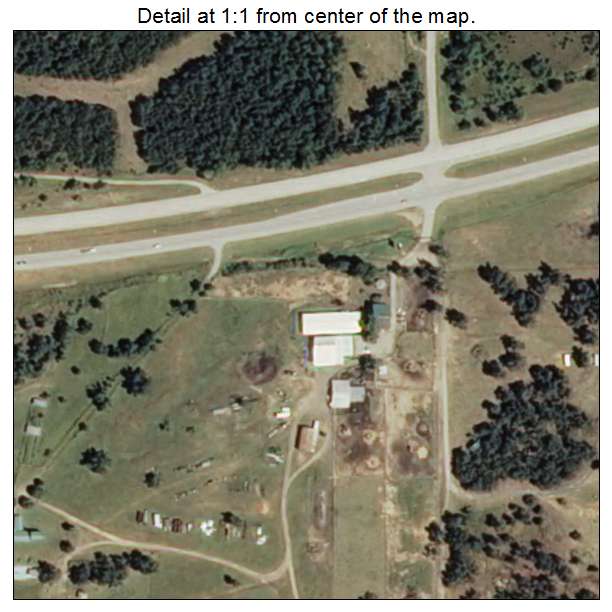 Lotsee, Oklahoma aerial imagery detail
