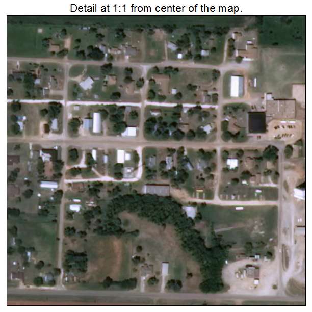Loyal, Oklahoma aerial imagery detail