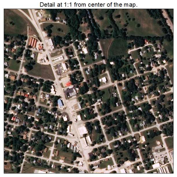 Madill, Oklahoma aerial imagery detail