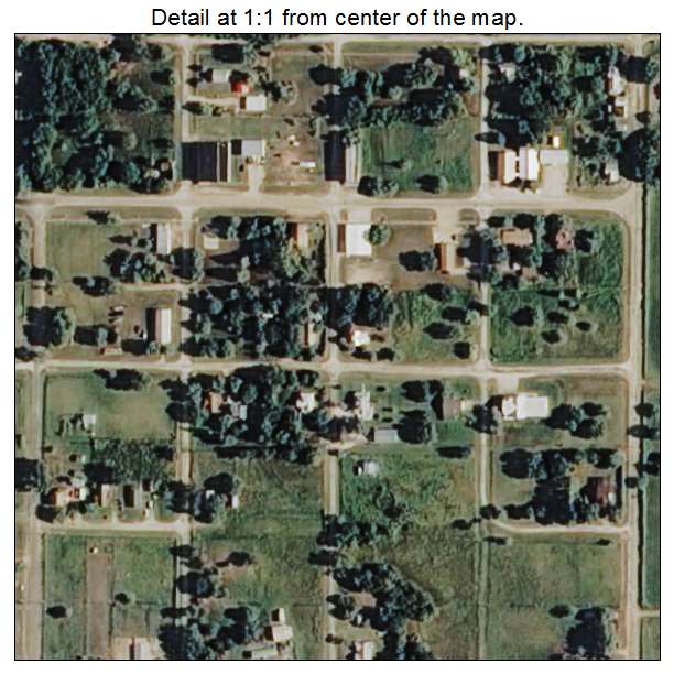 Maramec, Oklahoma aerial imagery detail