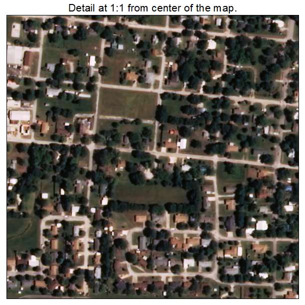 Marietta, Oklahoma aerial imagery detail