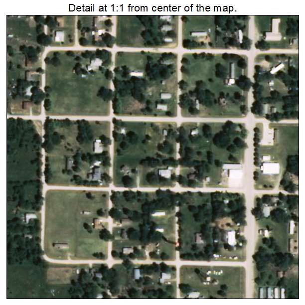 Marland, Oklahoma aerial imagery detail