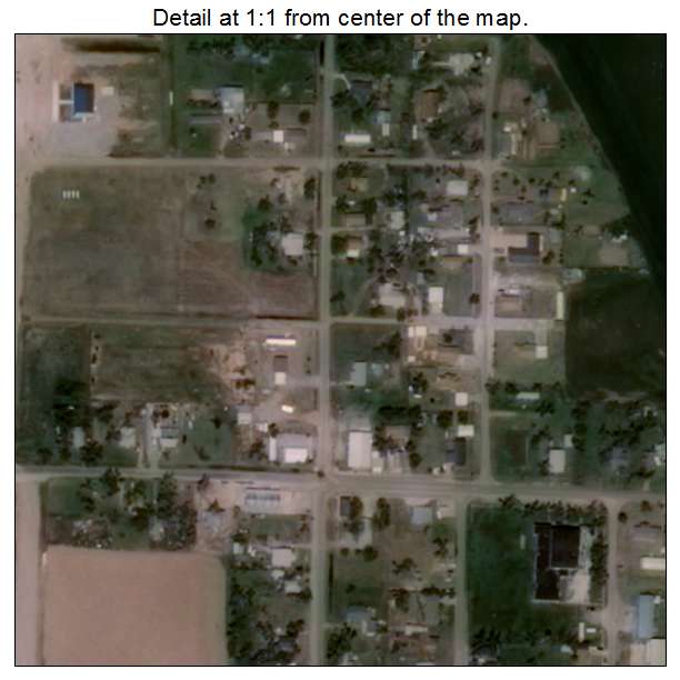 Martha, Oklahoma aerial imagery detail