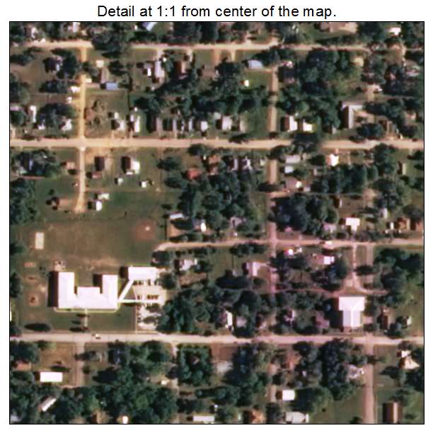 Maud, Oklahoma aerial imagery detail