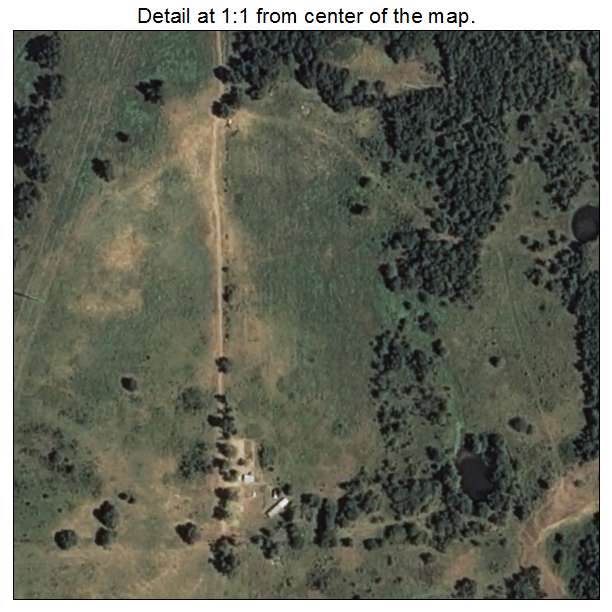 Mazie, Oklahoma aerial imagery detail