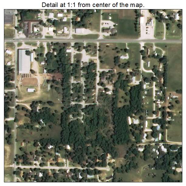 McCord, Oklahoma aerial imagery detail
