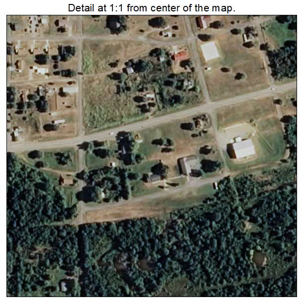 McCurtain, Oklahoma aerial imagery detail