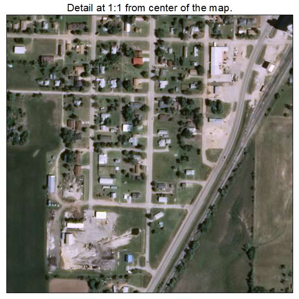 Medford, Oklahoma aerial imagery detail