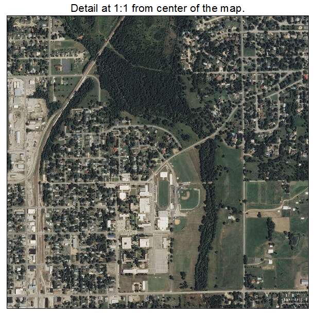 Miami, Oklahoma aerial imagery detail