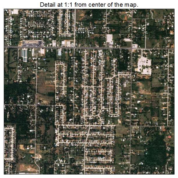 Midwest City, Oklahoma aerial imagery detail