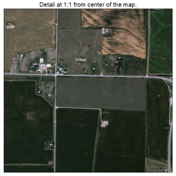 Minco, Oklahoma aerial imagery detail