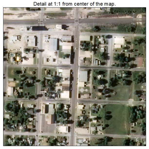 Mooreland, Oklahoma aerial imagery detail