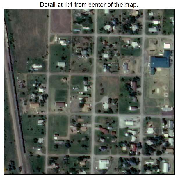 Mountain Park, Oklahoma aerial imagery detail