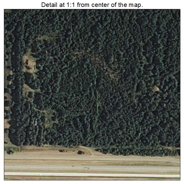 Mule Barn, Oklahoma aerial imagery detail
