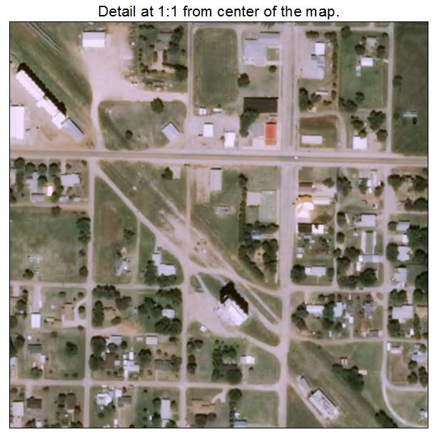 Nash, Oklahoma aerial imagery detail