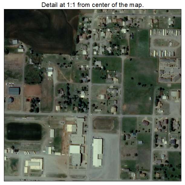 New Cordell, Oklahoma aerial imagery detail