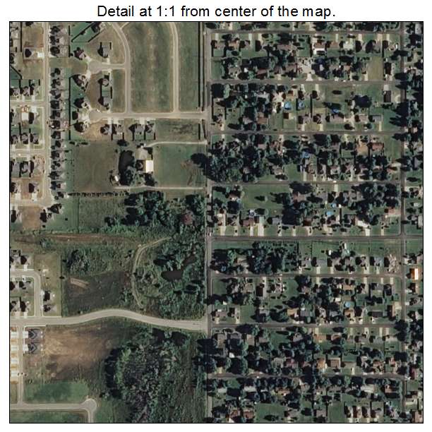 New Tulsa, Oklahoma aerial imagery detail