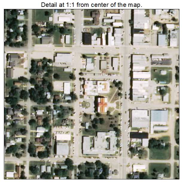 Newkirk, Oklahoma aerial imagery detail