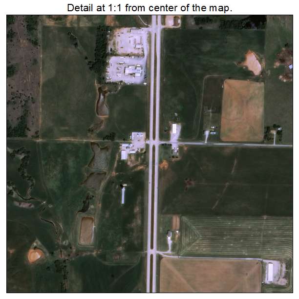Ninnekah, Oklahoma aerial imagery detail