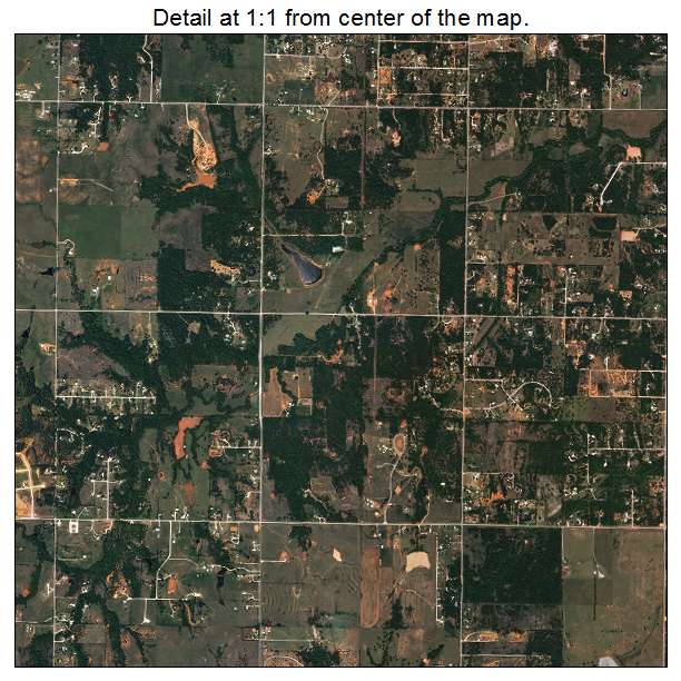 Norman, Oklahoma aerial imagery detail