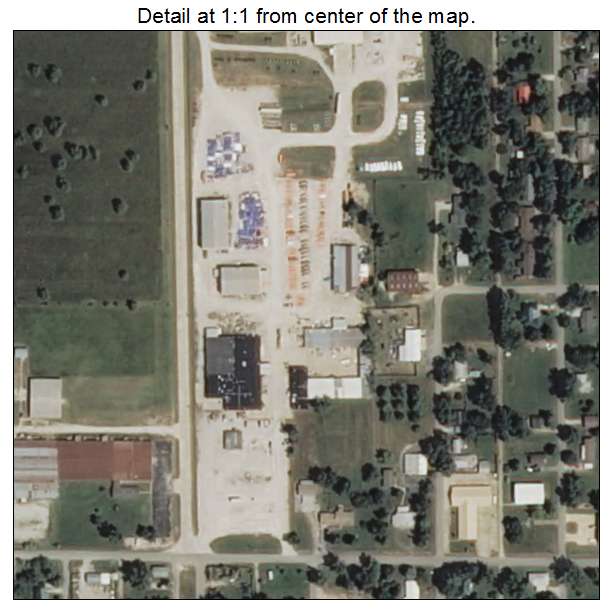North Miami, Oklahoma aerial imagery detail