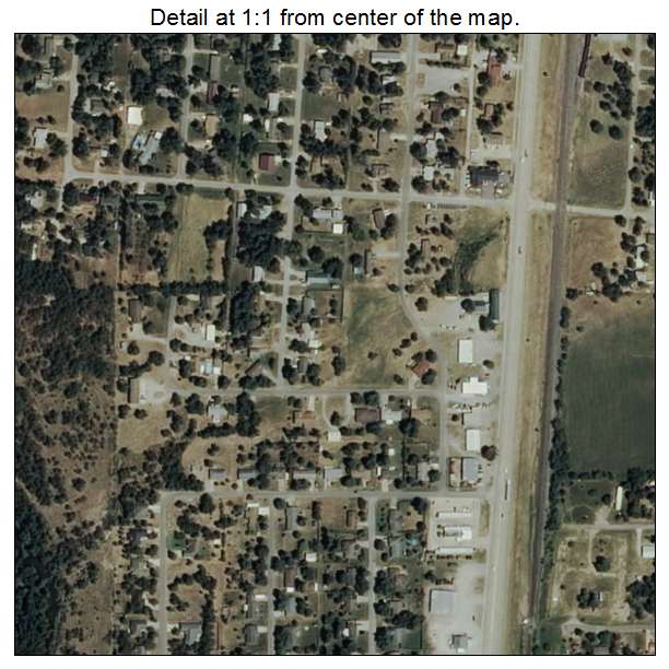 Oologah, Oklahoma aerial imagery detail