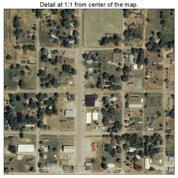 Paden, Oklahoma aerial imagery detail