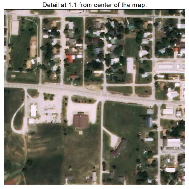 Paoli, Oklahoma aerial imagery detail