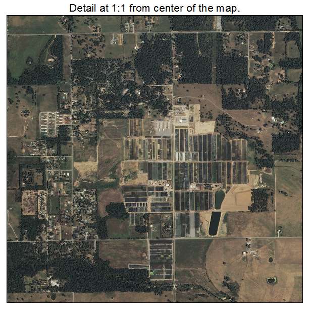 Park Hill, Oklahoma aerial imagery detail