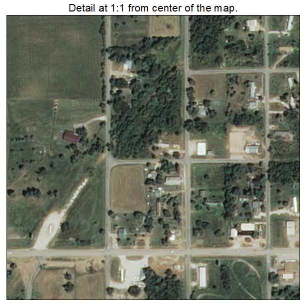 Pensacola, Oklahoma aerial imagery detail