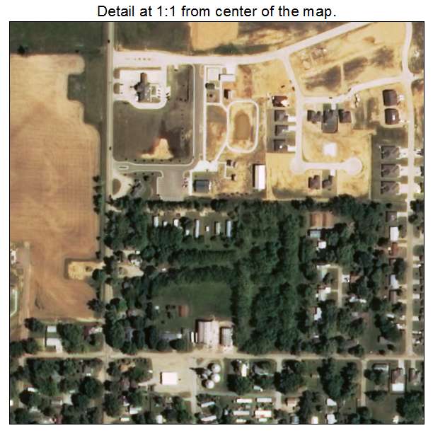 Perkins, Oklahoma aerial imagery detail