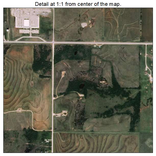 Perry, Oklahoma aerial imagery detail