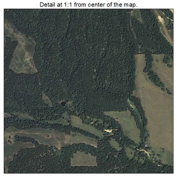 Pettit, Oklahoma aerial imagery detail