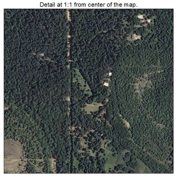 Pin Oak Acres, Oklahoma aerial imagery detail