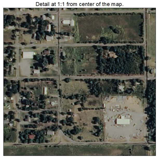 Pittsburg, Oklahoma aerial imagery detail