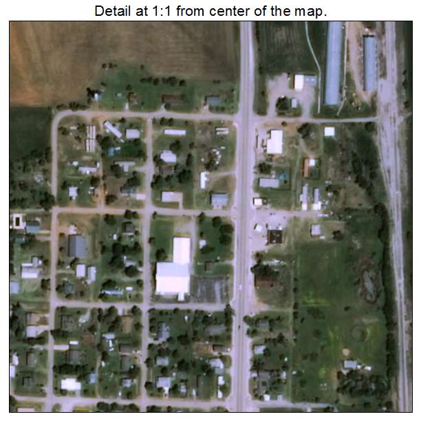 Pocasset, Oklahoma aerial imagery detail