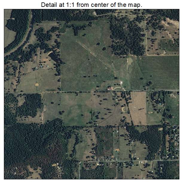 Pocola, Oklahoma aerial imagery detail