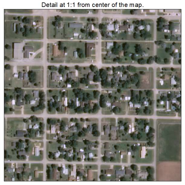Pond Creek, Oklahoma aerial imagery detail