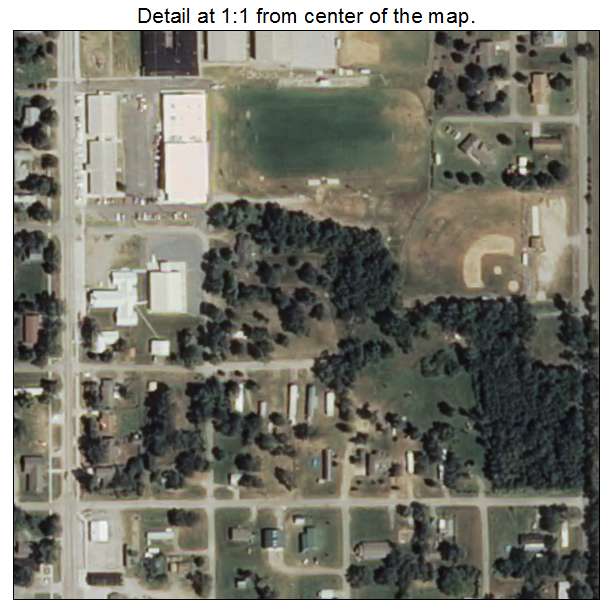 Porter, Oklahoma aerial imagery detail