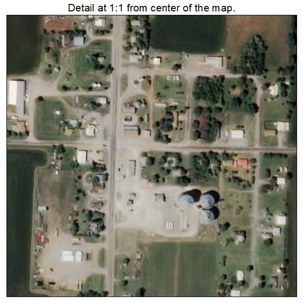 Putnam, Oklahoma aerial imagery detail