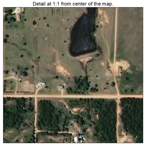 Quay, Oklahoma aerial imagery detail