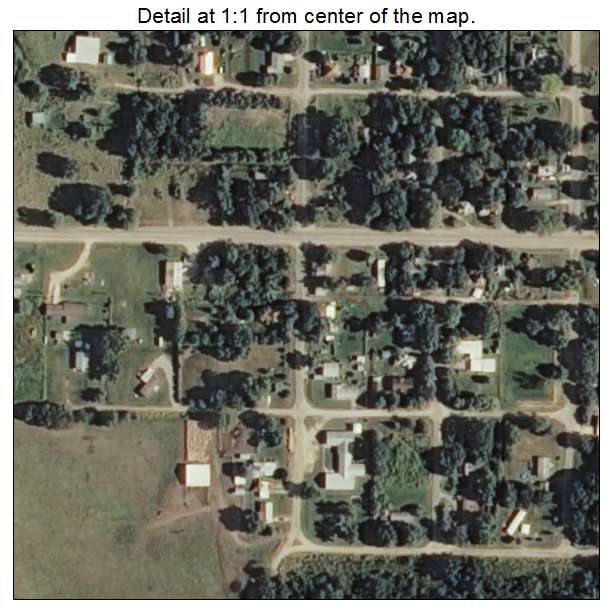 Ralston, Oklahoma aerial imagery detail