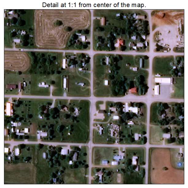 Randlett, Oklahoma aerial imagery detail