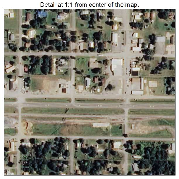 Red Oak, Oklahoma aerial imagery detail