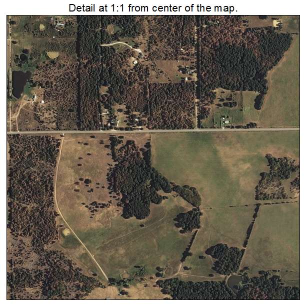 Redbird Smith, Oklahoma aerial imagery detail