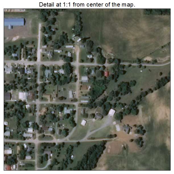 Ringwood, Oklahoma aerial imagery detail