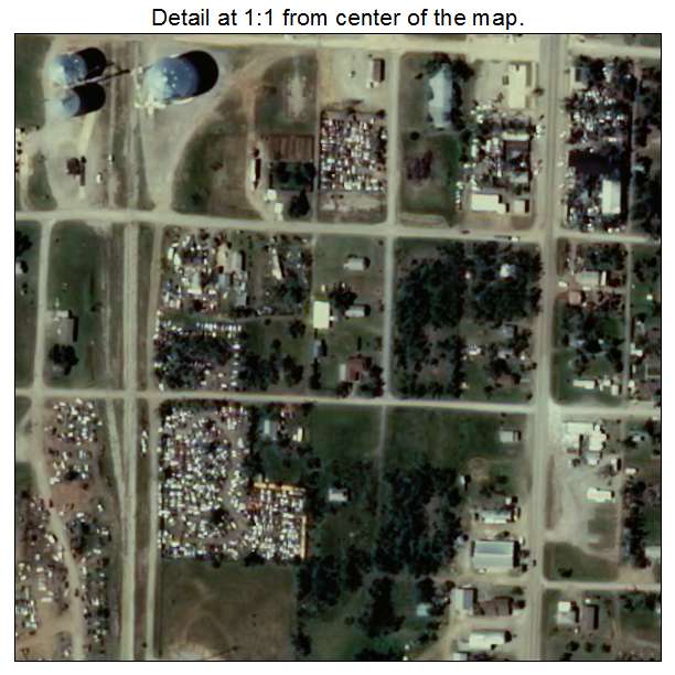 Roosevelt, Oklahoma aerial imagery detail