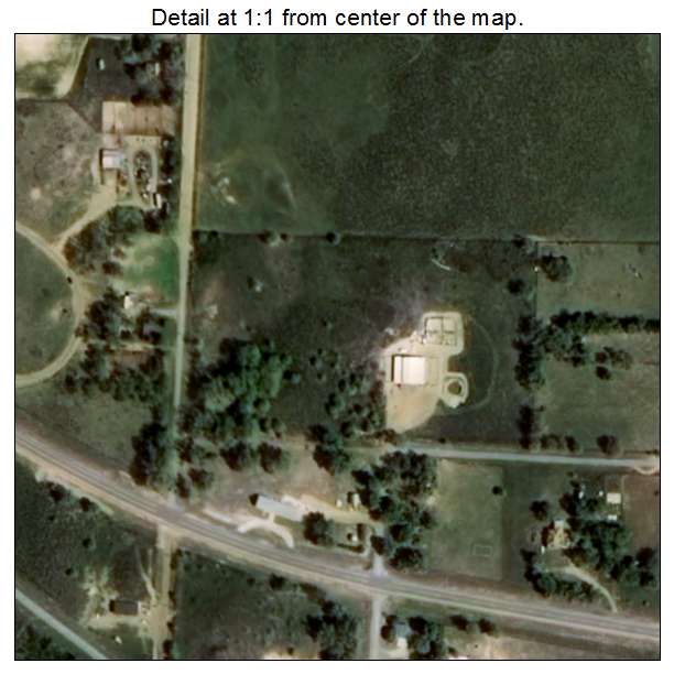 Rosston, Oklahoma aerial imagery detail